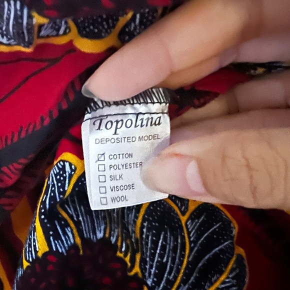 Topolina midi A line skirt with bold print from marrakech S - Picture 4 of 4